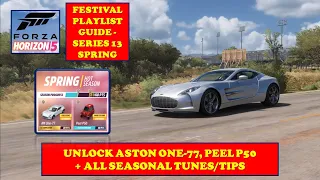 Forza Horizon 5 | How to FULLY Complete Series 13 Spring | Seasonal Tunes/Tips - Unlock Aston One-77