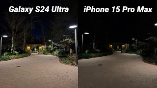 Galaxy S24 Ultra Camera vs iPhone 15 Pro Max Low Light Comparison