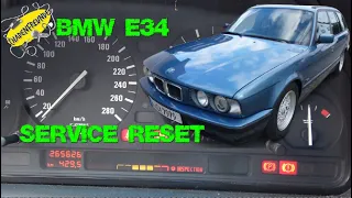 BMW E34 Service zurücksetzen