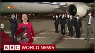 Huawei's Meng Wanzhou flies home | BBC WORLD NEWS