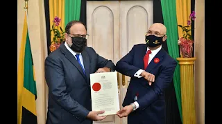 The Official Swearing In Ceremony of Mark J. Golding as Leader of the Opposition