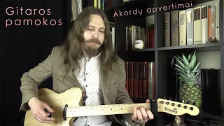 Gitaros pamokos Nr. 19 | Akordų apvertimai