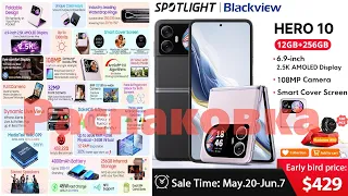 Распаковка Blackview Hero 10 - Складной смартфон с 2мя экранами, АМОЛЕД, 3 камеры, G99, ...