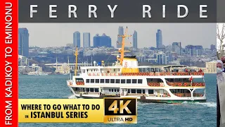 【4K】🇹🇷 Istanbul 2022 | Bosphorus Ferry Ride from Asia to Europe