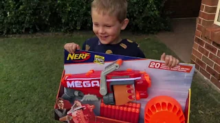 MEGALODON NERF GUN Unboxing - MEGA