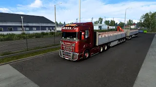 Scania R730 V8_ 40 000Kg de Tuiles_ A travers la Finlande_ Euro Truck Simulator 2  1.46