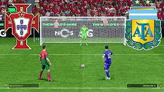 FC24 ! PORTUGAL VS ARGENTINA! RONALDO VS MESSI I  PENALTY SHOOTOUT ! PC GAME NEXT GEN 4K