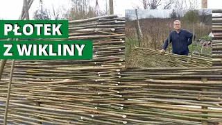 How to make a wicker fence. Braided fence. How to protect your vegetable garden from the wind.