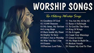 GOODNESS OF GOD ~ Greatest Hits Hillsong Worship Songs Playlist 2024 ~ Lyrics【English/Spanish/한글】