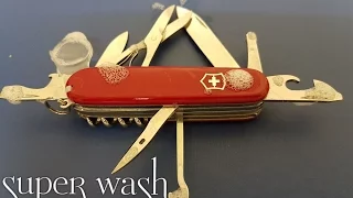 how to clean swiss army knife!