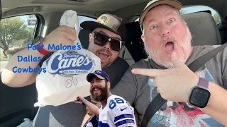 Post Malone's Dallas Cowboys Raising Cane's-Review & Mukbang