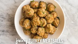 JUICY Turkey Meatballs with so much flavor! | The Recipe Rebel