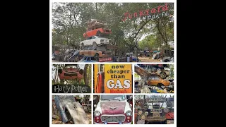 Junkyard Car'fe on the way to Kanchanaburi #old cars #Near Bangkok