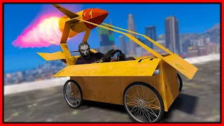 Rocket Power Cardboard Car Annoying Cops in GTA 5 RP