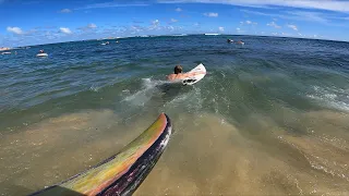 POV RAW - SUPER SHALLOW REEF Surfing Kauai