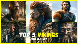 TOP 5 Most Important VIKINGS in the 10th Century