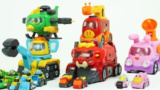 Animal Car Toys 동물구조대 에이스쿼드 변신 자동차 장난감 소방차 구급차 헬기 중장비 미니슈팅카 놀이