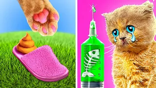OH NO😱 Save This Tiny Kitten! *Best Hacks and Gadgets for Pet Owners*