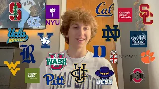 COLLEGE DECISION REACTIONS 2022 - 20+ SCHOOLS (ivies, UC's, t-20s)