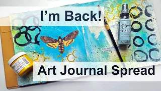 Art Journal Spread Step by Step #artjournal #mixedmediaart