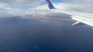 737-800 Landing at Arrecife Airport, Lanzarote, January 2023