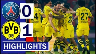 PSG Vs Dortmund 0-1 | All Goals & Extended Highlights | UEFA Champions League2023/24