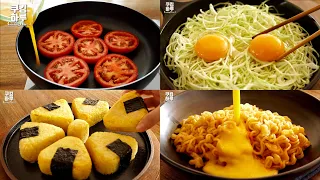 12!! Amazing Egg Recipes!!  Rice Balls. Gimbap. Omelets, etc.(Part 2)