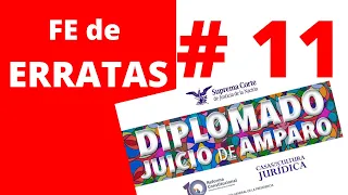 CRÍTICA 11 al Diplomado "Juicio de Amparo", 2021. Sesión 1 del Módulo IV. 23 de marzo de 2021.