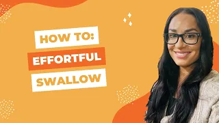 How to Do an Effortful Swallow | Dysphagia Exercises