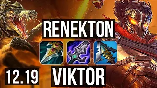 RENEKTON vs VIKTOR (MID) | 16/0/5, Legendary, 69% winrate | KR Master | 12.19