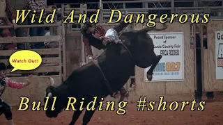 Wild And Dangerous Bull Riding #shorts