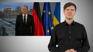 Bundeskanzler Scholz: Ansprache zum russischen Angriff auf die Ukraine (DGS)