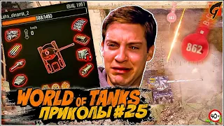 WOT Приколы | Баги | Фейлы #25 (World Of Tanks) 40+