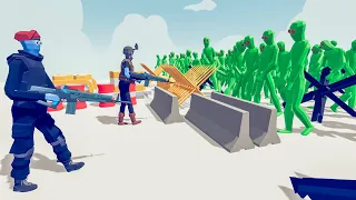 Zombie 100 Units vs Army Soldier - Totally Accurate Battle Simulator TABS