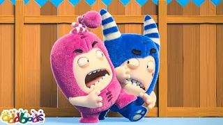 Through The Looking Fence| Oddbods - Food Adventures | Cartoons for Kids