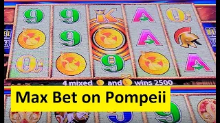 Pompeii Amazing Win on a Hot Machine!! Wonder 4 Tower