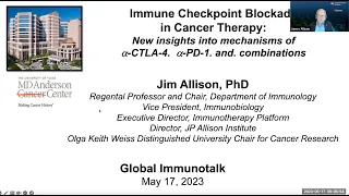 "Immune Checkpoint Blockade in Cancer Therapy" by Dr. Jim Allison