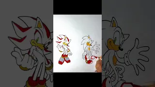 Sonic and Shadow Coloring Pages / Drawing Sonic Team