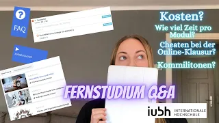 Mein Fernstudium an der IU 🤓 Q&A  -  Kosten, Kommilitonen, wie viel Zeit pro Modul, Online Klausur