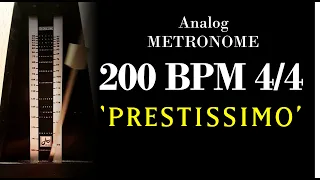 [메트로놈] 200 BPM 4/4 『PRESTISSIMO』 Retro Analog Metronome
