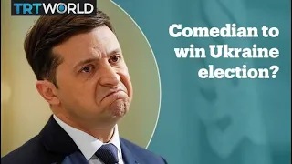 Comedian leads Ukraine presidential election