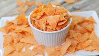 Crispy Rice Flour Chips | Mini Nachos Chips Recipe | Tea Time Snacks | Toasted