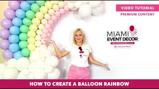 Detailed Balloon Rainbow video tutorial with subtitles | Balloon rainbow DIY | Balloon garland