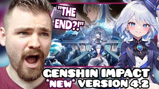 First Time REACTION to GENSHIN IMPACT *new* Version Trailer 4.2 | New Character Demos | REACTION!!