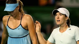 Maria Sharapova vs Justine Henin 2006 Australian Open SF Highlights