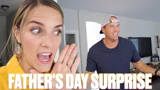 WIFE AND KIDS SURPRISE DAD WITH THE PERFECT FATHER'S DAY