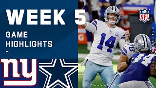 Giants vs. Cowboys Week 5 Highlights | NFL 2020