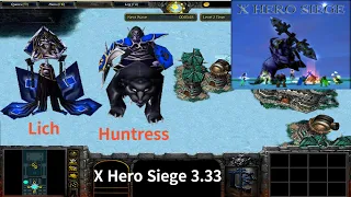 X Hero Siege 3.33, Lich & Huntress Extreme, Level 4 Impossible ,8 ways Dual Hero