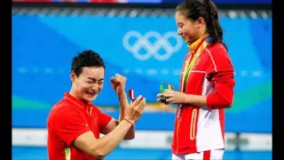 Love in air in Rio - marriage proposal after medal ceremony