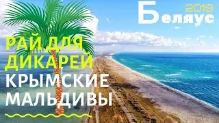 Коса Беляус вблизи Евпатории 🏝 Крым отдых дикарями на песчаном пляже